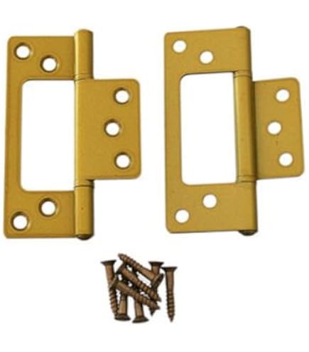 きち⭐︎ Amazon.co.jp: ハイロジック フラッシュ蝶番 76mm 17448 セントク色